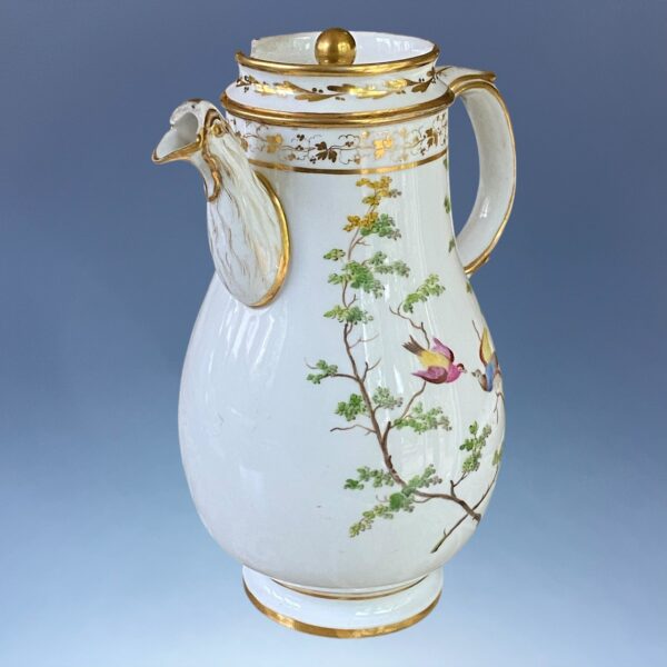 Paris Porcelain Coffee Pot - Painted With Birds. - Image 6