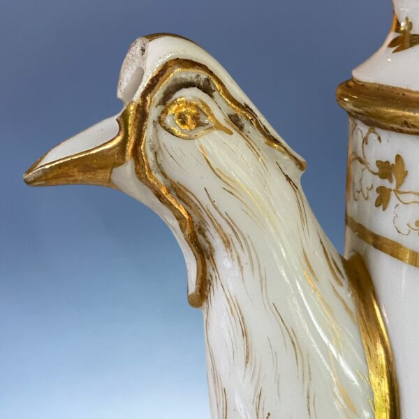 Paris Porcelain Coffee Pot - Painted With Birds. - Image 3
