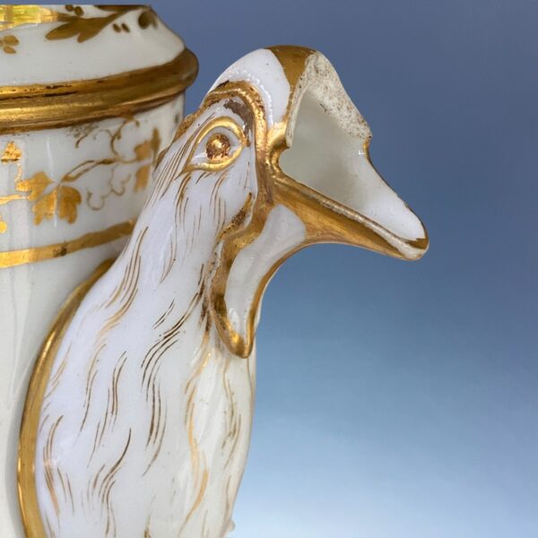 Paris Porcelain Coffee Pot - Painted With Birds. - Image 4