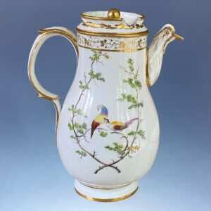 Paris Porcelain Coffee Pot - Painted With Birds.