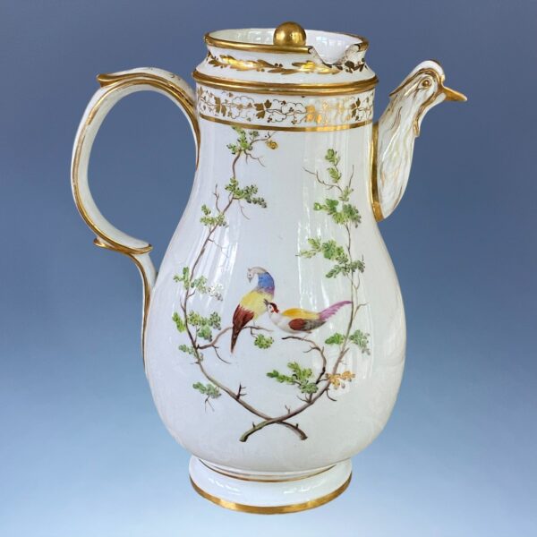 Paris Porcelain Coffee Pot - Painted With Birds.