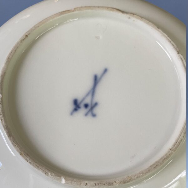 18th Century Meissen Coffee Cup & Saucer - Cockerel & Hen - Image 10