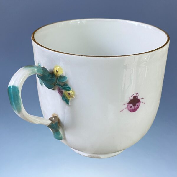 18th Century Meissen Coffee Cup & Saucer - Cockerel & Hen - Image 11