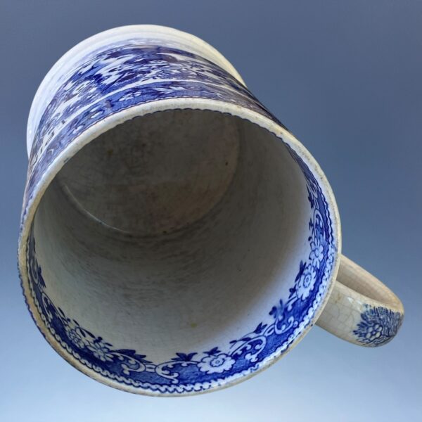 Staffordshire Blue & White ‘1 Pint’ Royal Arms Mug - Image 5