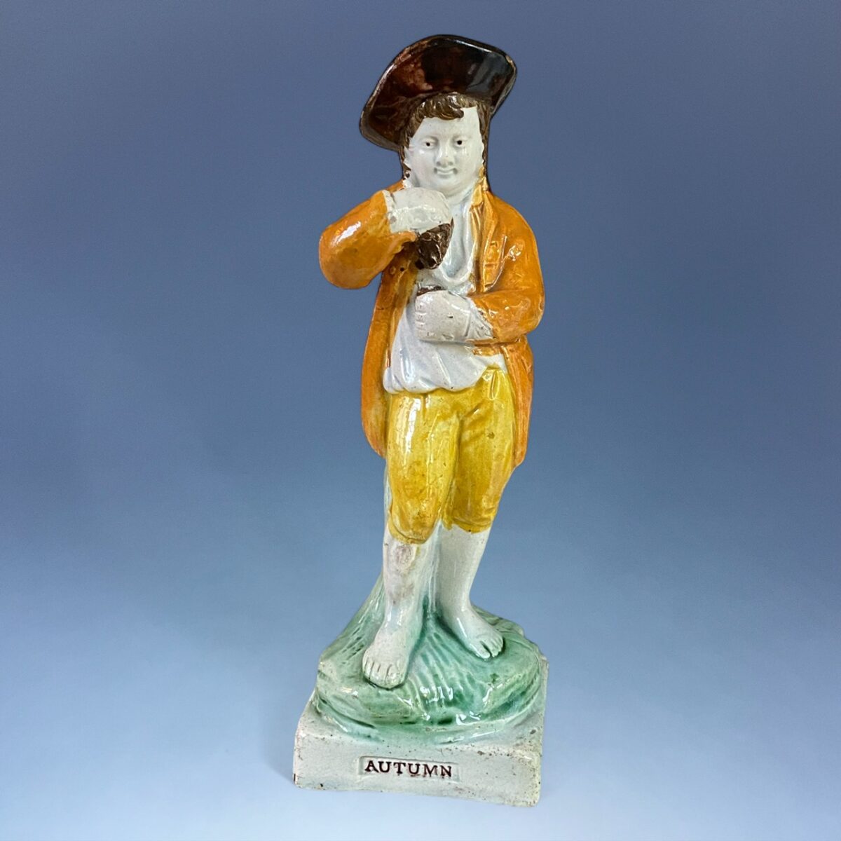 Early Prattware Figure – AUTUMN