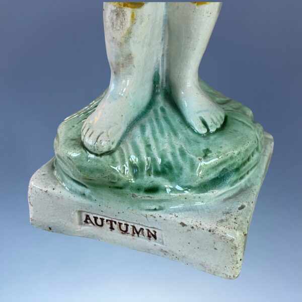 Early Prattware Figure - AUTUMN - Image 6