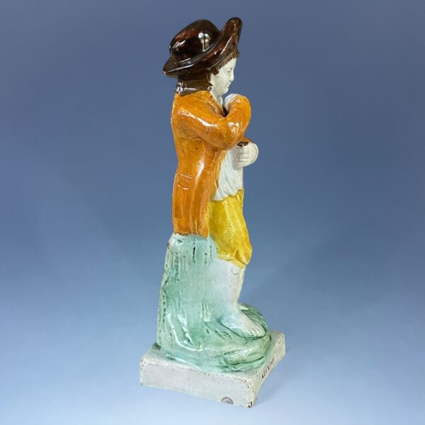 Early Prattware Figure - AUTUMN - Image 4