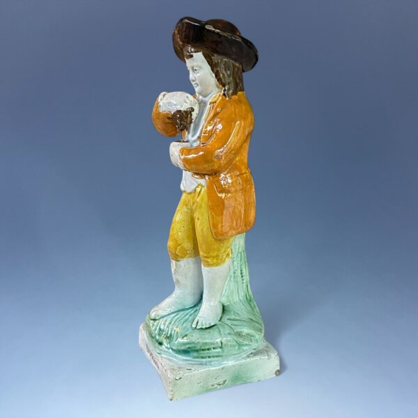 Early Prattware Figure - AUTUMN - Image 3
