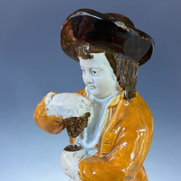 Early Prattware Figure - AUTUMN - Image 7
