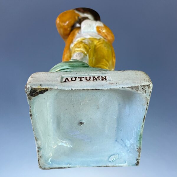 Early Prattware Figure - AUTUMN - Image 8