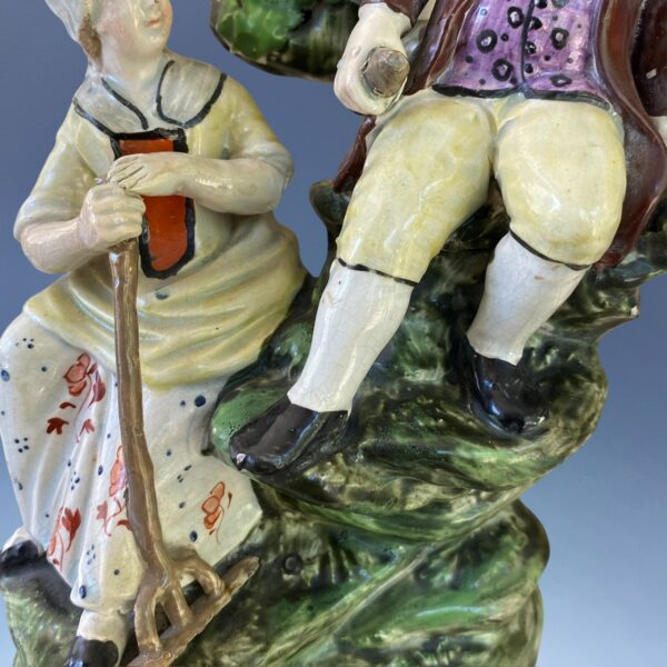 Staffordshire Figure Group - Harvesters. - Image 5