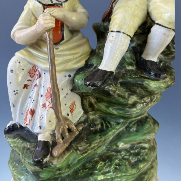 Staffordshire Figure Group - Harvesters. - Image 8