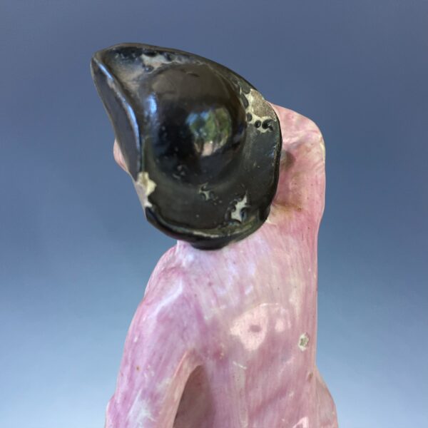 Staffordshire Pottery Figure - Boy With basket of Eggs - Image 6