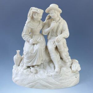 C19th Parian Figure Group - Harvesters.
