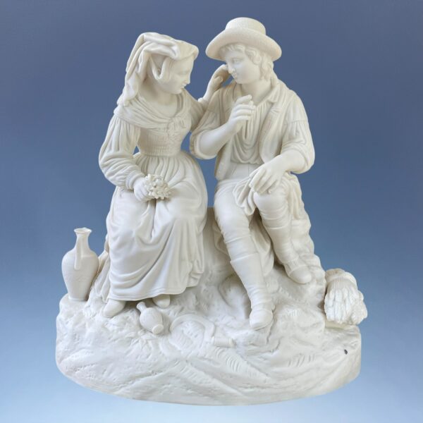 C19th Parian Figure Group - Harvesters. - Image 2