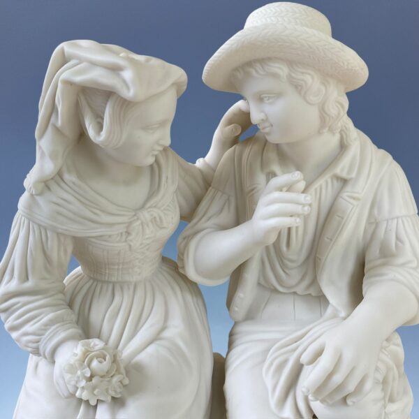 C19th Parian Figure Group - Harvesters. - Image 3