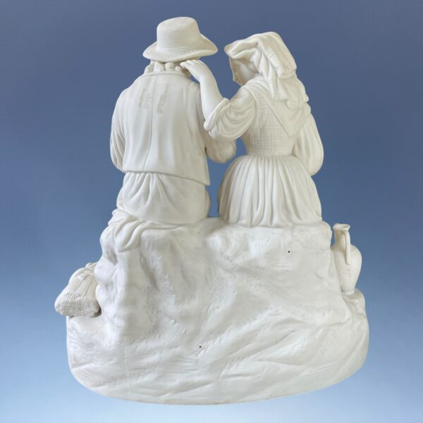 C19th Parian Figure Group - Harvesters. - Image 7