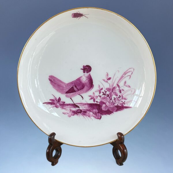 18th Century Meissen Coffee Cup & Saucer - Cockerel & Hen - Image 6