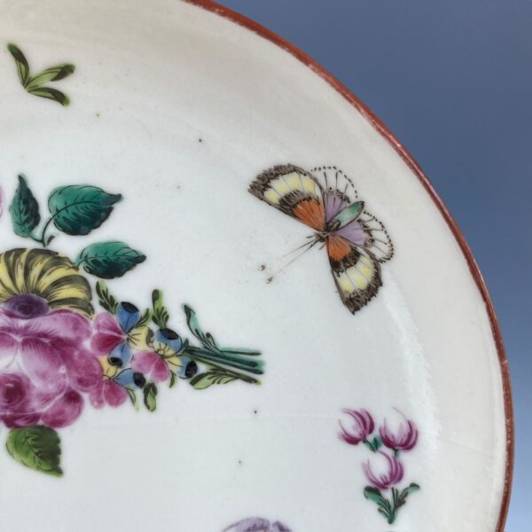 C18th Chinese Export - London Decorated Saucer - Image 4