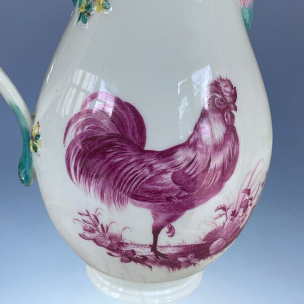 18th Century Meissen Coffee Pot - Cockerel & Hen - Image 9