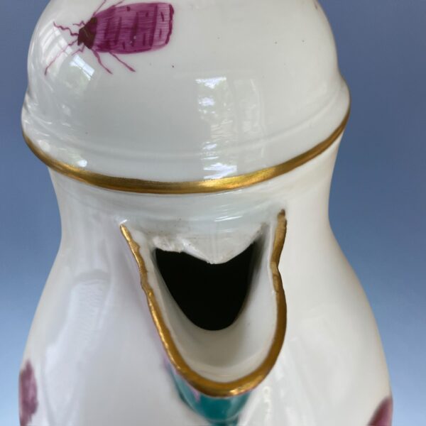 18th Century Meissen Coffee Pot - Cockerel & Hen - Image 11
