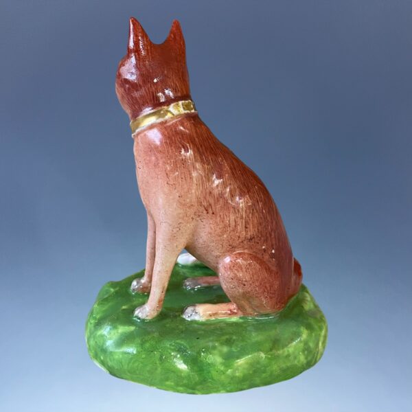 C19th Derby Porcelain Model of a Fox. - Image 3