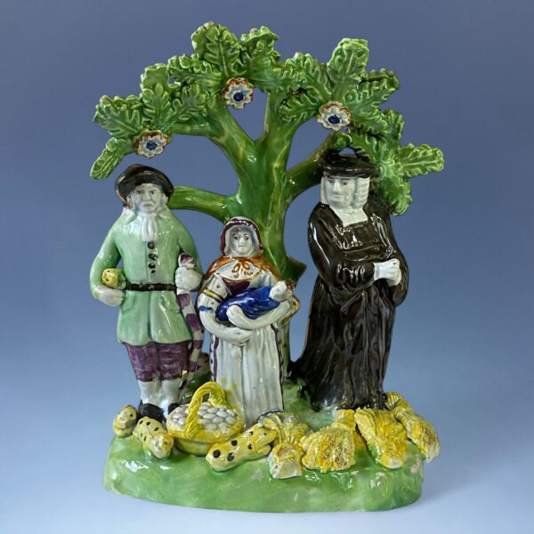 Early Staffordshire Pottery - TITHE PIG GROUP