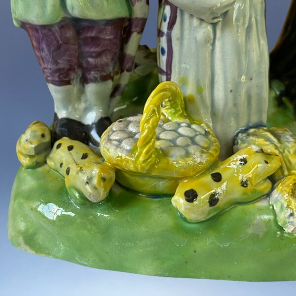 Early Staffordshire Pottery - TITHE PIG GROUP - Image 9