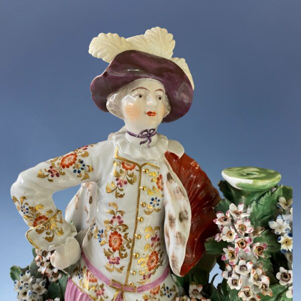 (Clearance) Pair of C18th Derby Figures - Ranalagh Dancers. - Image 18