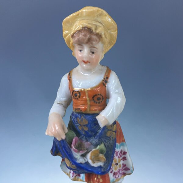 (Clearance) Pair of Miniature Porcelain Figures. - Image 4