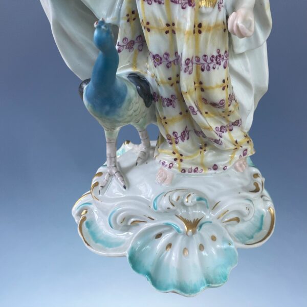 C18th Derby Porcelain Figure - Juno & the Peacock. - Image 3