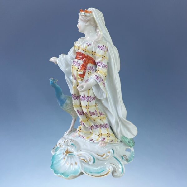 C18th Derby Porcelain Figure - Juno & the Peacock. - Image 9