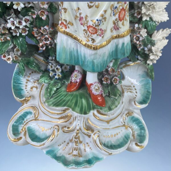 (Clearance) Pair of C18th Derby Figures - Ranalagh Dancers. - Image 9