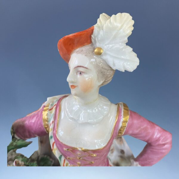 (Clearance) Pair of C18th Derby Figures - Ranalagh Dancers. - Image 12