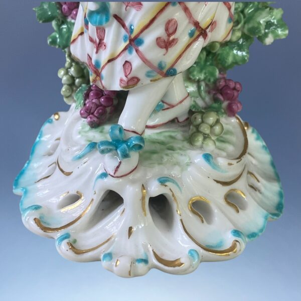 C18th Derby Porcelain Figures - ‘Spring & Autumn’ - Image 5
