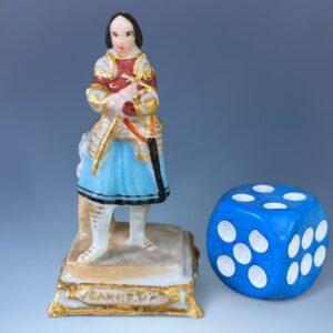 French Porcelain Miniature Figure - Joan of Arc