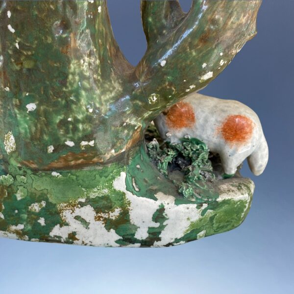 (Clearance) Early Staffordshire Spill Vase With Sheep - Image 9