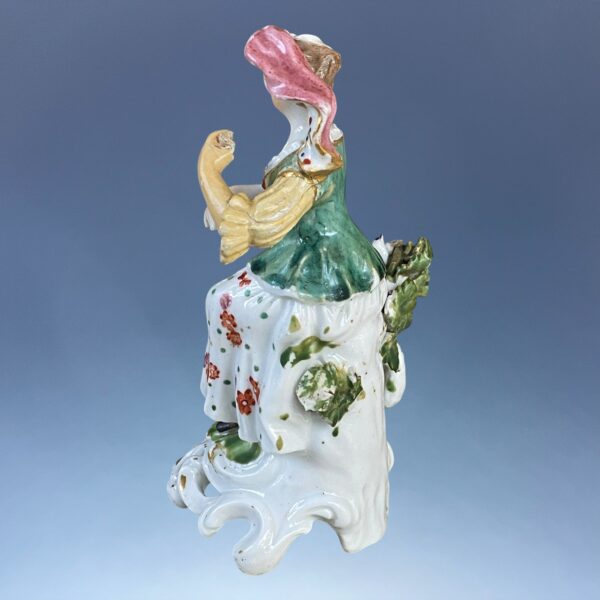 (Clearance) C18th Derby Figure of a Shepherdess. - Image 4
