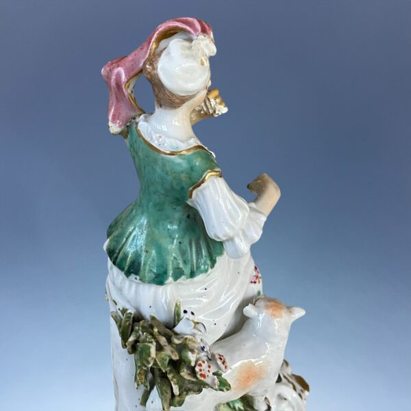 (Clearance) C18th Derby Figure of a Shepherdess. - Image 5