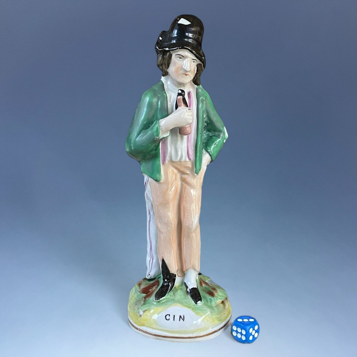 Staffordshire Temperance Figure – Gin & Water
