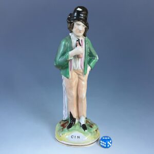 Staffordshire Temperance Figure - Gin & Water