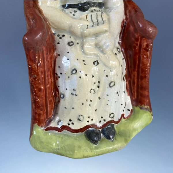 (Clearance) Small Staffordshire Figure - Girl Sitting in a Chair. - Image 8