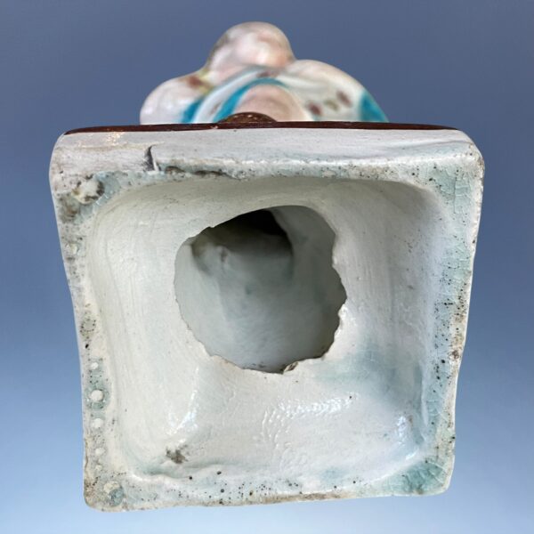 Staffordshire Pottery Small Figure - Boy Holding a Cockerel. - Image 7