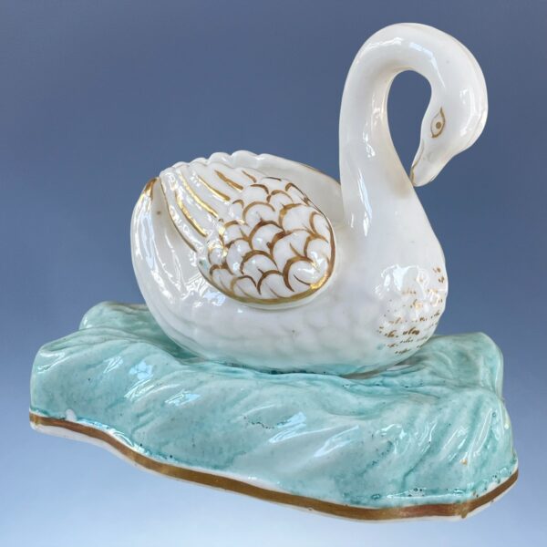 Staffordshire (Samuel Alcock) - Scarce Pair of Swans - Image 5