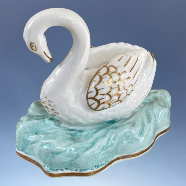 Staffordshire (Samuel Alcock) - Scarce Pair of Swans - Image 3
