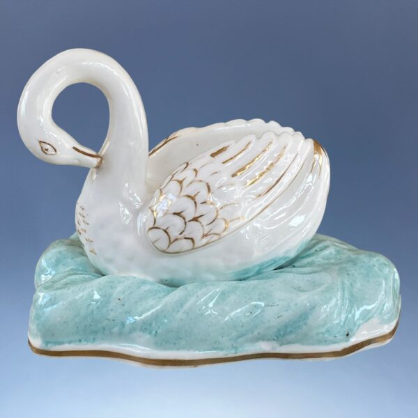 Staffordshire (Samuel Alcock) - Scarce Pair of Swans - Image 9