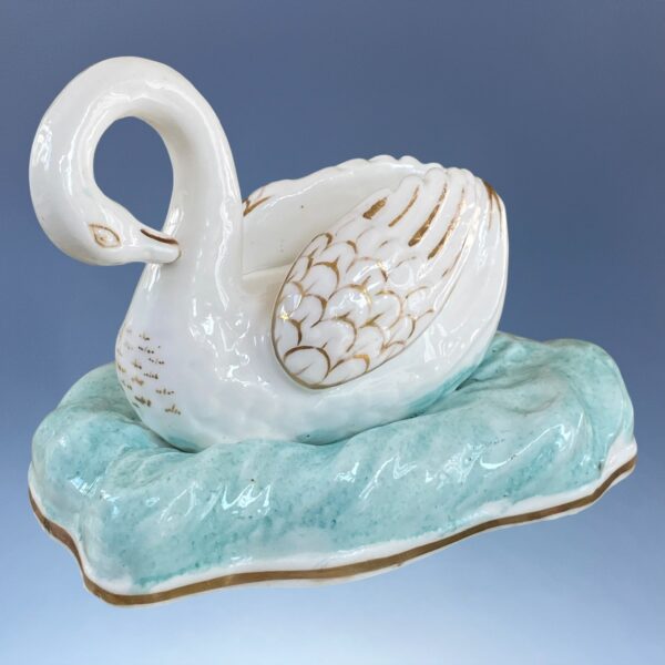 Staffordshire (Samuel Alcock) - Scarce Pair of Swans - Image 8