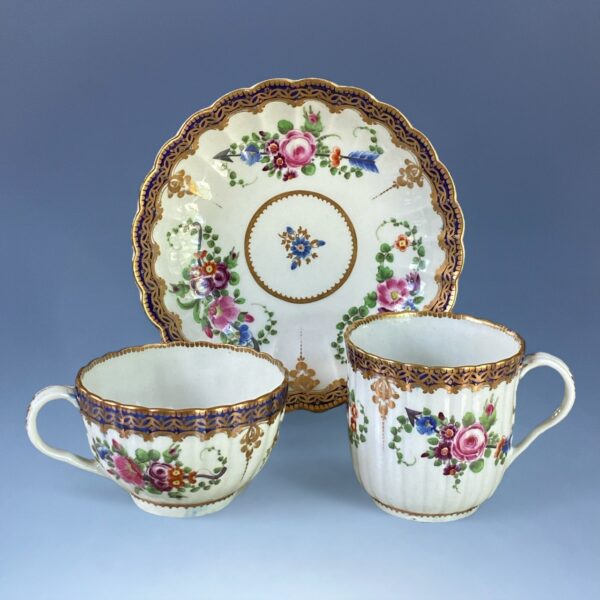 C18th Worcester ‘Marriage’ Pattern Trio c1780