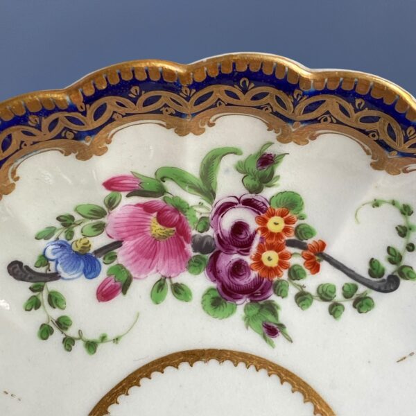 C18th Worcester ‘Marriage’ Pattern Trio c1780 - Image 5