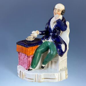(Clearance) Staffordshire Figure - Man Drinking Tea - AF